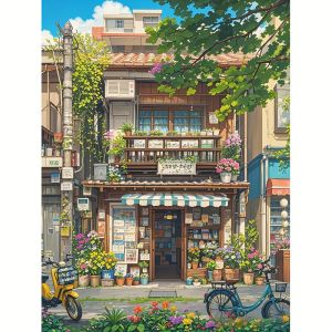 500/1000pcs Adult Jigsaw Puzzle Summer Shop Puzzles for Gameroom Bedroom Livingroom Gift Challenging Game
