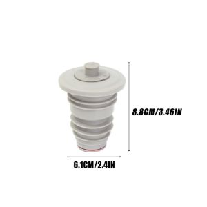 Kitchen Drain Pipe Sealing Plug TPR 7 Layer Silicone Odor Proof Insect Proof for Sink Washing Machine Pipe