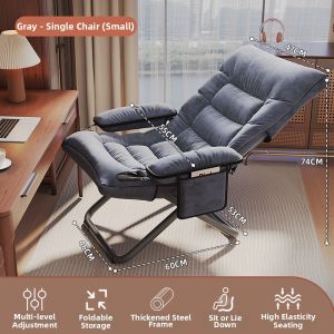 MEIDIHUAFU | Reclining Folding Chair Office Nap Sofa