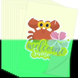 Giấy Dán Vinyl In Được Phát Sáng Trong Bóng Tối Khổ A4 5 Tờ Chống Thấm Nước Tương Thích Với Máy In Phun Dùng Cho Trang Trí Nhà Cửa Và Các Dự Án Tự Làm