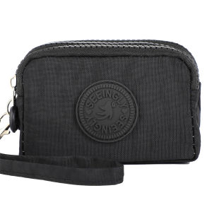 Waterproof Nylon Coin Purse Key Holder Compact Size for Daily Commute and Travel Mini Storage Bag
