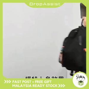 DROPASSIST 1558 Simple School Nylon Women Ladies Backpack Bag Wanita Beg Sekolah Murah Galas Tangan Bahu Hitam