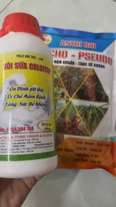 Bộ đôi Thuốc trừ bệnh sinh học TRICHO PSEUDO + VÔI SỮA CALCITOP