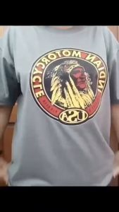 American Indian design original brand  classic vintage cotton t shirt for men Army Green graphic tees aesthetic outfit 238004