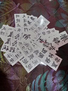 tato temporer isi 3pcs model tulisan China kanji