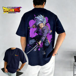 Bandai | Dragon Ball Future Trunks Street Trend Style Mens T-Shirt Summer Out Y2k Wear Sports Casual Top Loose Mens and Womens Wear