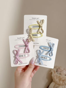 PINK EMPRESS | Bow-shaped Hair Clips For Front Fringe and Side Bangs Fixing