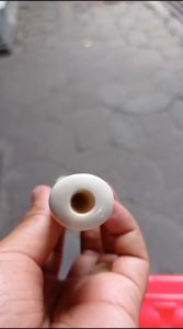 once pipa gading asli gg lokal panjang 16cm model oval lengkung mulus