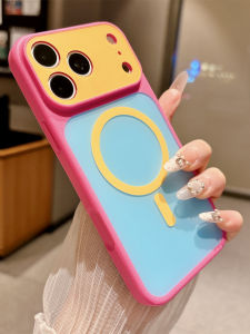 Color Block Magnetic Anti-drop Protective Case