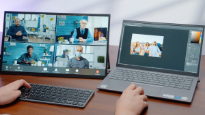 UPERFECT UMAX Portable 18.5" 1080P IPS Screen Gaming Monitor with 120Hz HDR & Eye Care for Smartphones & Laptops