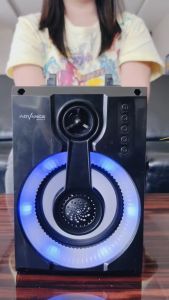 Advance S-50 Speaker Bluetooth 4 Inci Speaker Portable RGB Light Dengan Mic Kabel