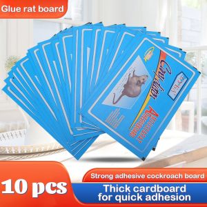 10pcs Strong Sticky Mouse Board Rat Traps Glue Board Mouse Pest Catcher Sticky Borad Mouse Trap Bait Sticky Mouse Board