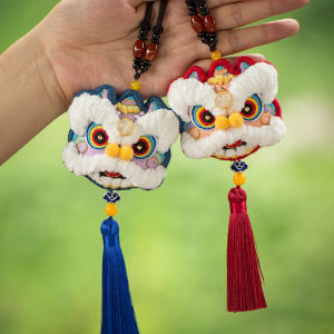 Akka Xingshi Protective Talisman Handmade Embroider DIY Material Package Chinese Ancient Style Perfume Bag Car Hanging Keychain Gift for Boyfriend