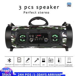 【Shipped From Penang】Subwoofer Wireless Bluetooth Speaker Mobile Phone Karaoke Speaker Outdoor Portable Speaker