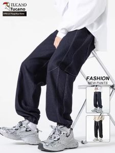 TUCANO | American Style Loose Wide Leg Waterwashed Casual Mens Jeans
