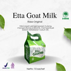 Etta Goat Milk - HNI HPAI - Susu Kambing Etawa - Susu Kambing No 1