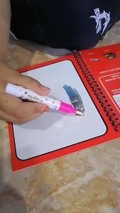 《 𝗥𝗘𝗨𝗦𝗔𝗕𝗟𝗘 》Magic Water Book Kids Children Drawing Colouring Creativity Early Education Learning Buku Lukisan Air 神奇水画本
