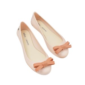 2022 Melissas women shoes Official Store ladies Ballet Flats Bow Casual Flats Jelly Shoes