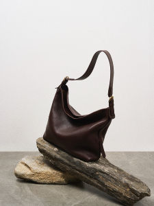 Avalea Soft Top Layer Cowhide Large Capacity Tote Bag Vintage Versatile Single Shoulder Slant Cross Womens Bag C387