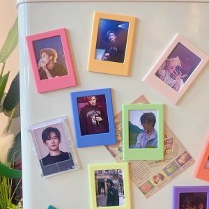 Creative 3-Inch Photo Magnetic Fridge Magnet Pin Hole Board Cute Absorbing Iron Stone Magnetic Attraction Decorative Refrigerator Sticker