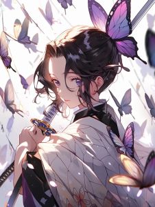Bandai | DIY 5D Diamond Painting Demon Slayer Giyuu And Shinobu Anime Character Collage Art for Home Wall Decor Gift for Art Lovers