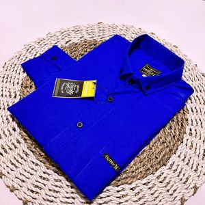 COD Kemeja Cowok Polos Lengan Panjang Terbaru 2024 Warna Hitam