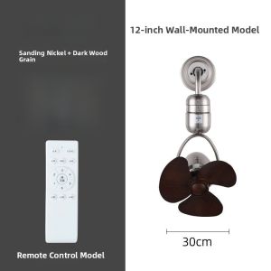 Mini Portable Reversible Wall-Mounted Ceiling Fan for Restaurant Kitchen Bar Large Airflow Small Oscillating Fan Pavilion