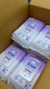 [ยกลัง 12 ห่อ] D-nee ดีนี่ ทิชชู่เปียก 80 แผ่น มีฝาเปิดปิด สีม่วงสูตรสวีทดรีม