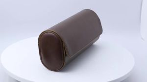 Watch Roll Travel Case - 3 Watch Storage and Organizer-Secure Storage with Innovative Removable Pillows & Solid Watch Organizer