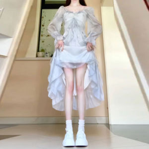 CHANGTONG | Atmospheric Elegant Stylish Linen Dress