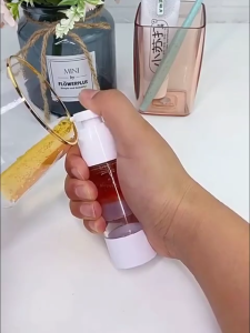 15/30/50/80/100ml travel portable transparent plastic vacuum spray refillable cosmetic bottle