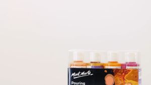 Mont Marte Pouring Acrylic Paint Set Premium 4pc x120ml (4.05oz)