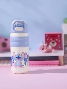 Disney | Bình giữ nhiệt inox cho trẻ em 350ml có ống hút đa năng dùng ở trường
