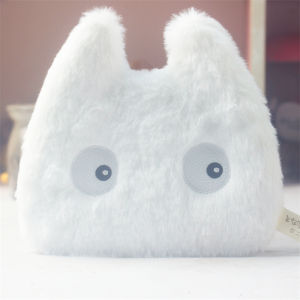Japanese Style New Totoro Bus Stuffed Coin Purse Cute Cartoon Cat White Serge Headset Bus Card Package Change Purse