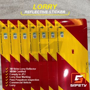 1 PAIR Lorry Sticker 3M Reflective Sticker JPJ APPROVED 3M SIRIM 60x15cm 60cm x 15cm 60 x 15 3M Reflective Stickers For Lorries 3M Double Sided Tape For Cars 3X3 Stickers Reflector Stickers - Lazada