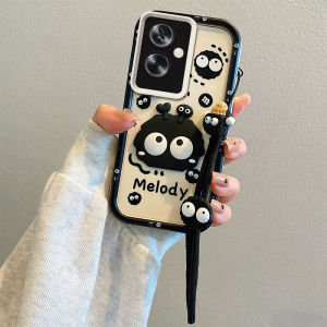 Creative Cartoon Couple Phone Case for OPPO A2 5G/A1S 5G Full Edge Protection Silicone Soft Anti-Fall Cover Cute Anime Sticker