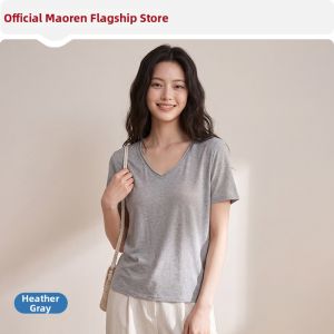 MiiOW | Relax V-neck Short Sleeve T-shirt Slimming