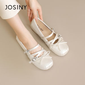 Josiny | Elevating Mary Jane Style Ballet-style Cross-strap Flat Shoe