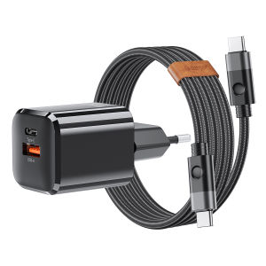 ORICO 35W GaN 2Ports Fast Charger Travel Charge 1 USB C 1 USB A Port Charger Compatible for Tablet laptop Macbook iPad iPhone Samsung HUAWEI OPPO and Fast Charging phone