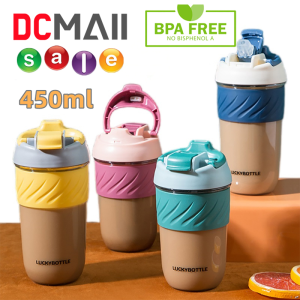 กระติกใส่น้ำ แบบพกพา ขนาด 450 ML กระบอกน้ำดีไซเก๋ไก๋ สวยงาม เล็กกระทัดรัด สินค้าพร้อมส่ง