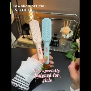 1pc Self-Cleaning Anti-Static Massage Comb - Easy Clean Hair Brush with Retractable Bristles