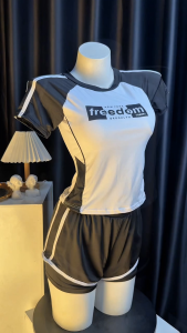 BIKINI OCEAN ชุดว่ายน้ำกางเกง ชุดว่ายน้ำไม่โป๊ ชุดว่ายน้ำผญ 🥧 มีไซส์ S-L | น้ำหนัก 38-58 กก. Y666