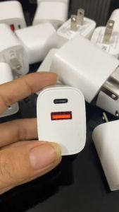 Cóc sạc nhanh  25W 2 cổng  USB + Type C sạc nhanh Full dòng cho điện thoại máy tính bảng.