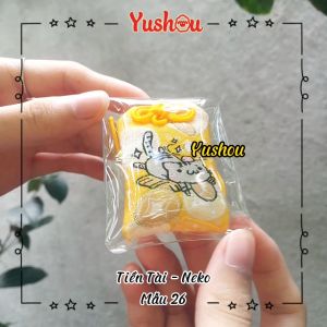 Móc khóa Yushou Mèo Chiêu Tài - Mẫu 26 (Kiểu Omamori) Có sẵn
