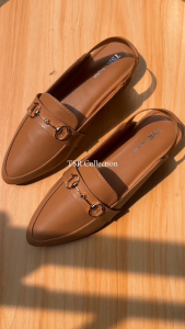 TSR - Sandal Mules Wanita IRRA Mocca Heels Hak 3 Cm Terbaru