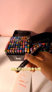 ANTI MACET - Bisa COD Spidol Dual Side Fine Art Brush Pen Art Marker 24 Warna TOUCHNEW