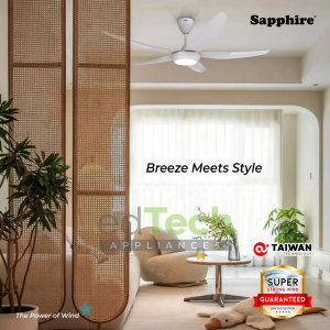 Sapphire | 56” | FM-X314S Ceiling Fan | DC Motor | 16 Speeds | 5 ABS Blades