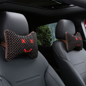 Hạt Gỗ Gối Xe Ô Tô Bảo Vệ Cổ Thông Dụng Bốn Mùa Mát Xa Thoáng Khí Tự Nhiên Gối Cổ Xe Tài Xế Thoải Mái Gối Đầu Xe Ô Tô