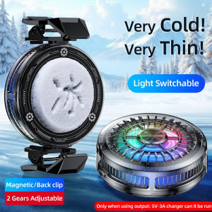 Original Phone Cool Fan Ultra Thin 2 In 1 Magnetic Back Clip Semiconductor Cooler for Gaming iPhone Sumsung RGB