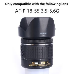 HB-N106 Lens Hood for Nikon D5500 D3300 D5300 D3400 D5600 D3500 DSLR Camera Accessories Reversible Anti-glare Filter